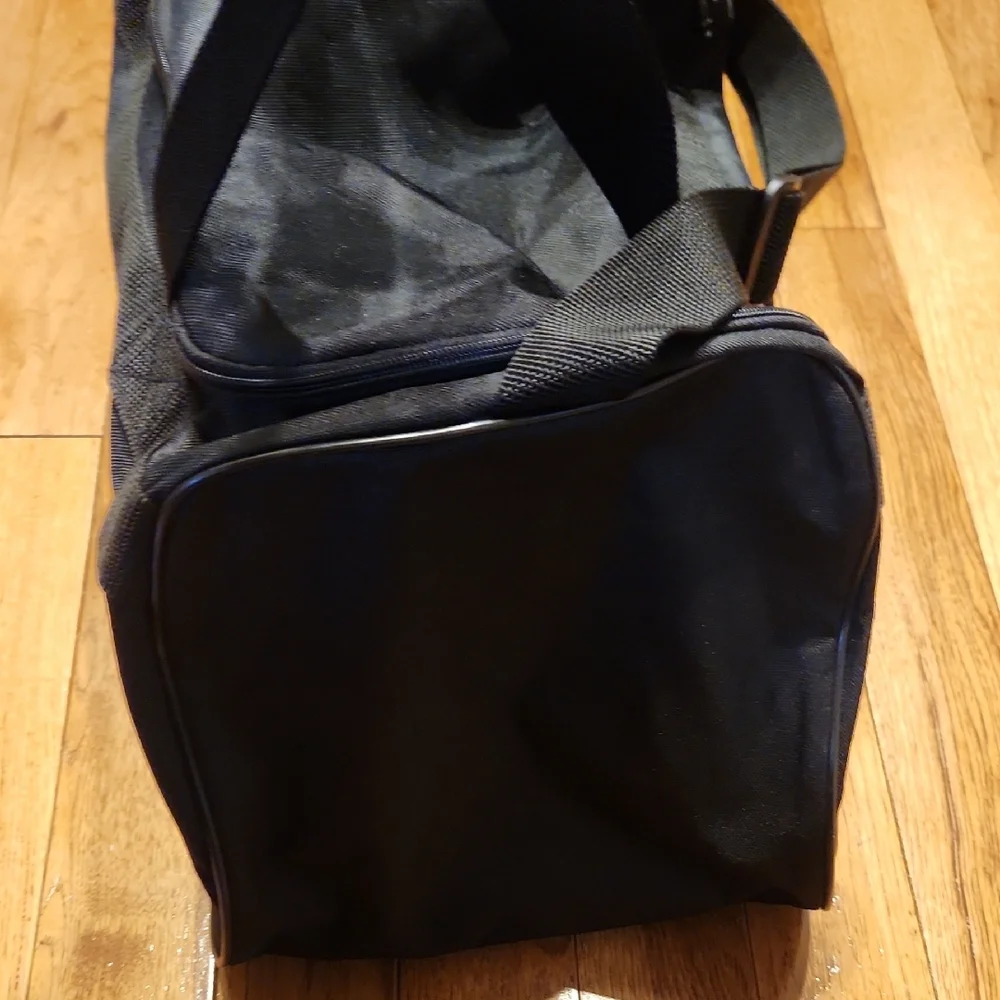 Adidas Black and White Duffel Bag